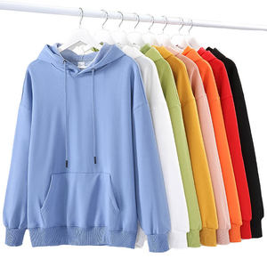 300 GSM sudaderas con capucha bordadas algodón Unisex de gran tamaño cómodo Elegante ropa informal a granel precio de fábrica al por mayor suministro personalizado - Product Image 2