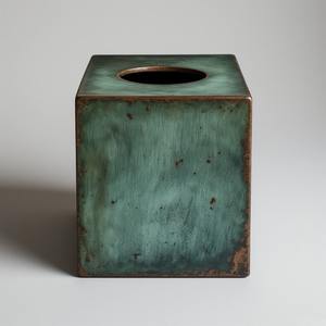 Boîte à mouchoirs rectangulaire moderne en métal avec un aspect poli élégant, construction durable et artisanale pour la maison, l'hôtel et le bureau - Product Image 3