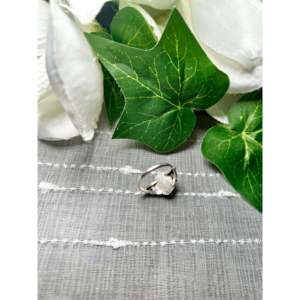 Navajo Handmade <b>Statement</b> <b>Ring</b> Spiny Oyster & Platinum Bezel Setting Featuring Coral Turquoise Inlay Size 6.75 Everyday Wear - Product Image 4