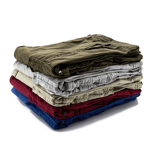 Pantalones cortos Cargo informales para hombre 3/4 de longitud larga, 6 bolsillos, verano, algodón transpirable, patrón hasta la rodilla para hombre - Product Image 5