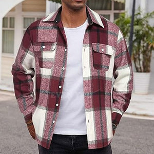 Chemise en flanelle épaisse, tissu brossé, toucher doux, coutures robustes, coupe moderne ajustée, idéale pour la superposition automne-hiver - Product Image 3