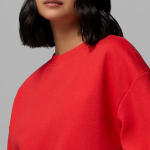 Sweat-shirt pour femmes de haute qualité, manches longues, vêtements décontractés pour les acheteurs en gros / service OEM avec col rond et logo personnalisé - Product Image 2