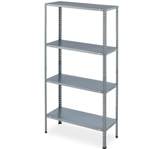 Scaffalatura in metallo zincato a 4 livelli 75x30x147cm 180kg di capacità robusto scaffale del magazzino del Garage - Product Image 1
