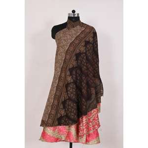 Women's Festival Boho Reversible Floral Printed Silk Wrap <b>Skirt</b> Lightweight Vintage Saree With Natural Waistline <b>for</b> <b>Summer</b> Wear - Product Image 3