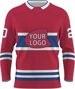 Logo personnalisé le plus populaire uniforme de hockey sur glace pour adultes ensemble de taille plus service OEM disponible - Product Image 3