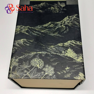 Customized Recyclable Grey Board Art Paper Boxes Rigid Kraft Embossing Varnishing Stamping Offset Foil Flap <b>Open</b> Design Matt - Product Image 3