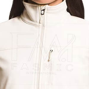 แจ็กเก็ตซอฟต์เชลล์กันน้ำลำลองสำหรับผู้หญิงแจ็กเก็ตสตรีแพตตามสั่งผลิตโดย Fasmic Sport's - Product Image 4