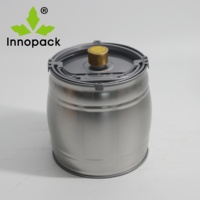 Seau en étain de haute qualité, qualité alimentaire, 5L, baril à bière avec robinet à gaz pour la bière