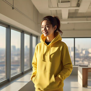 Oversize Drop Shoulder Hoodie Mujer Heavy 450 Gsm Fleece Hood Ladies Windproof Baggy Hoodie Mujer - Product Image 3