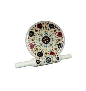 Tabla rodante de mármol Hite con diseño de flores impresas, tabla rodante de mármol y PIN y precio al por mayor - Product Image 2