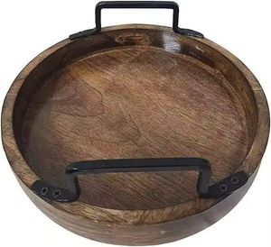 Conceptions et formes personnalisées pour les vendeurs en ligne Fournisseur en vrac de plateau de service en bois de manguier rectangulaire - Product Image 2