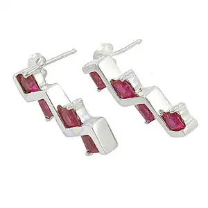 "GIA-Certified Trendy White <b>Gold</b> Turquoise <b>Drop</b> <b>Earrings</b> for Women <b>Gold</b> Plated" - Product Image 1