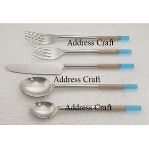 Tendance or couverts couverts ensemble avec nacre poignée vaisselle ensemble élégant or poli 5 pièces couverts - Product Image 5