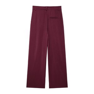 Commercio estero autunno nuovo stile europeo e americano Ankela rosso doppio petto giacca completo <span class=keywords><strong>pantaloni</strong></span> - Product Image 5