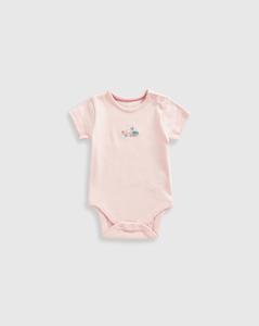 บอดี้สูทแขนยาวสำหรับเด็กทารกหญิง, บอดี้สูทแพ็คผ้าฝ้ายลายดอกไม้3 100% นุ่มสบายเป็นพิเศษฤดูร้อน - Product Image 5