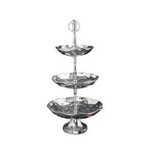 Support à gâteau en aluminium de qualité alimentaire inspiré de l'ins de luxe moderne facile à nettoyer assiettes à dîner pour la maison hôtel fêtes vente chaude - Product Image 3