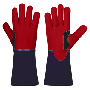Gants de soudage TIG en cuir fendu de cuir de vachette de paume de hockey robuste - Product Image 3