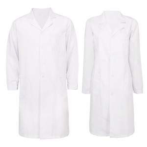 Bata de laboratorio de manga larga Unisex de la mejor calidad, logotipo personalizado, nuevo diseño, uniformes de Hospital, ropa de médico y enfermera más vendida - Product Image 2