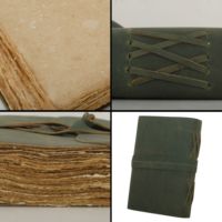Cuaderno de Dibujo Estilo Retro Hecho a Mano, 9x7 Pulgadas, Tamaño B5, Tapa Blanda, Cuaderno de Cuero Vintage, Diario con Grabado en Relieve, Regalo con Diseño Acuarela