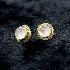 ต่างหูระย้าควอตซ์ลายกุหลาบแบบแฟชั่นแบบพันด้วยลวด - Product Image 4