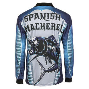 Venta al por mayor de camisas de pesca de manga larga 100% poliéster impermeable sublimación Jersey gran precio para la venta - Product Image 5