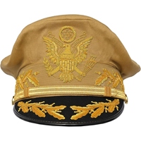 Gorra de Visera Estilo Marinero de Lana Personalizada con Borde de Cuero para Bandas de Marcha, Desfiles Históricos y Fiestas