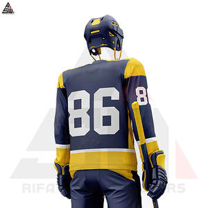 Nuevo Diseño Popular, uniforme de hockey sobre hielo para adultos, conjuntos lisos de la mejor calidad con innovador poliéster 100% de secado rápido sin costuras - Product Image 3