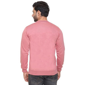 Meilleure vente 100% coton O cou coupe ample unisexe hiver couleur unie impression numérique sweat-shirt décontracté motif solide - Product Image 2