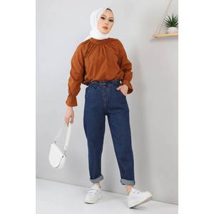 Jeans Casuales de Tela Tejida con Cintura Elástica, Adecuados para Comercio Electrónico - Product Image 3