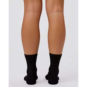 Chaussettes de compression en bambou - Noir-Blanc - Sportives - Impression de logo personnalisé - Product Image 4