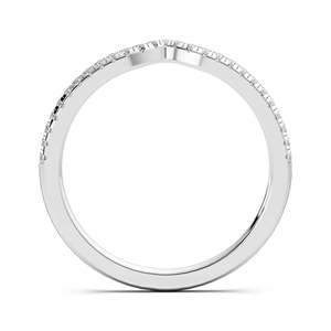 Anillo de Boda Eternity de Plata de Ley con Moissanita de Corte Redondo para Mujer - Product Image 2