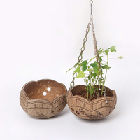 Pot Bunga Kotak dari Kulit Kelapa Alami Ramah Lingkungan, Tahan Lama, Biodegradable, Dekorasi Taman, Harga Murah, Eco2go Vietnam