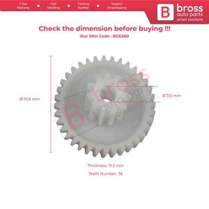 Engranaje de Reparación para Motor de Ventilación de Aire Acondicionado BGE560 - Product Image 5