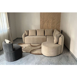 Alfombra de lana abstracta moderna, alfombra Irregular Multicolor hecha a mano de lujo para sala de estar y dormitorio, decoración de interiores, regalo de Navidad - Product Image 6