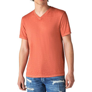 Camiseta Ecológica 100% Algodón Orgánico, Cómoda, Estilo Hip Hop, Corte Regular, Cuello en V para Hombre, Ropa al por Mayor, Compra en Línea - Product Image 1