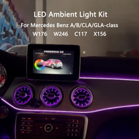 Kit d'éclairage d'ambiance Symphony édition Deluxe, sortie d'air lumineuse en forme de turbine pour Mercedes Benz Classe A/B/CLA/GLA W176/W246/C117/X156