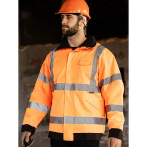 Giacca antipioggia ad alta visibilità personalizzabile - Product Image 5