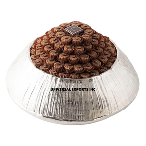 Luxury Stainless Steel Eco-Friendly <b>Chocolate</b> Bowl Handmade Designer <b>Fancy</b> Round Shape High Quality Wedding Use - Product Image 1