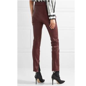 New Fashion Colorful Stretch Split Hem High Waist PU Faux <b>Leather</b> Pants <b>Men</b> Bottoms Casual <b>Leather</b> <b>Trouser</b> Pant - Product Image 6