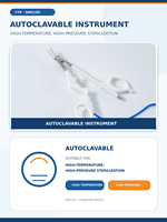 YYF SM2150 Pince de soudure bipolaire pour vaisseaux, à mâchoires courbées petites, réutilisable et autoclavable, pour la chirurgie ouverte vétérinaire