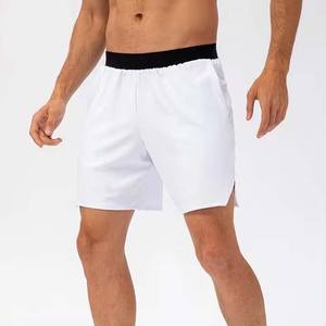 Pantalones Cortos Deportivos de Verano para Hombre, Ropa de Gimnasio al por Mayor, Fitness, Entrenamiento, Cintura Alta, 100% Algodón, Diseño Sólido, Servicio OEM, Secado Rápido - Product Image 4