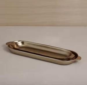 Food Grade <b>Metal</b> Serving Tray Safe Choice For Direct Contact With Meals - Product Image 2