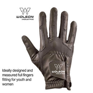 Wolson ถุงมือขี่ม้าแบบเต็มนิ้วสำหรับทุกเพศ, ถุงมือหนังระบายอากาศหน้าจอสัมผัสใช้ได้กับกีฬากลางแจ้ง - Product Image 2