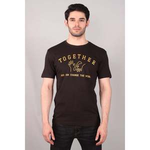 KLORE 100% Cotton Classic Crew Neck Oversize T-Shirt Boxy Style with Graphic <b>Print</b> 300 Gram Jersey Material Silk Screen Printing - Product Image 1