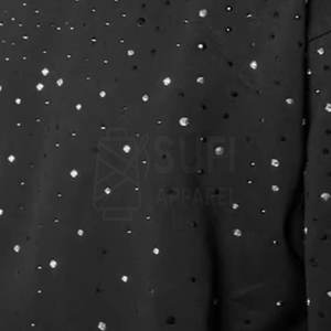 Sudadera con Capucha de Moda, 100% Algodón, con Pedrería, para Invierno, Casual, Ecológica, Transpirable, de Secado Rápido, con Detalles Brillantes de Cristal - Product Image 5