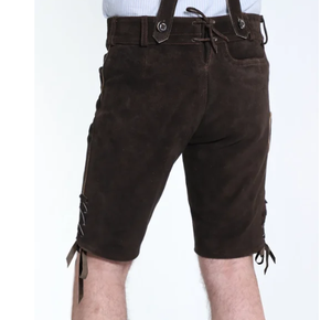 High Impact Premium Quality Lederhosen Buen fabricante Bavarian Cow Split Lederhosen para hombres - Product Image 4