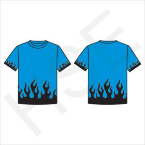 T-shirt unisexe au design de sapin, motif de flamme tendance, haut à manches courtes - Product Image 1