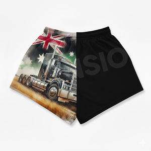 Short de rugby unisexe conçu sur mesure Short de football à impression numérique bicolore avec fermeture éclair respirant à séchage rapide 100% polyester - Product Image 2