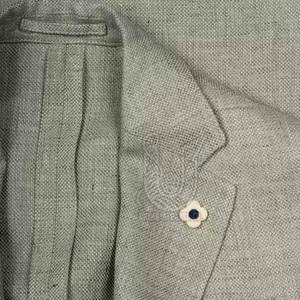 Veste de costume pour homme de bonne qualité, coupe classique ajustée, simple boutonnage, respirante, personnalisable, décontractée pour le travail, toute saison - Product Image 4