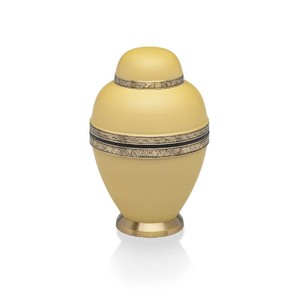 Urnas de Latón Personalizadas para Cenizas de Adultos, Estilo Americano, Recuerdo Conmemorativo, Acabado Brillante, Ecológicas y Duraderas, Color Dorado - Product Image 3